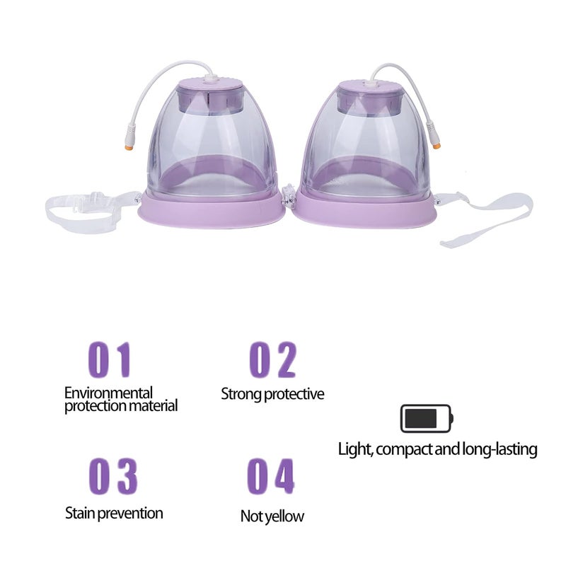 woobles Breast Massager, Breast Enlargement Electric Bust Lift Enhancer Negative Pressure Breast Massager Machine for Promote Breast Development (Cup B) - Image 5